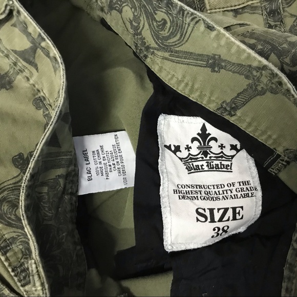 Blac Label Green Patterned Shorts - Picture 5 of 8